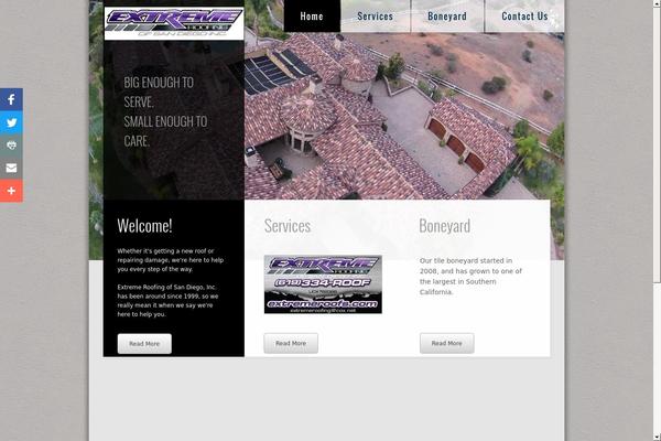Extreme theme site design template sample