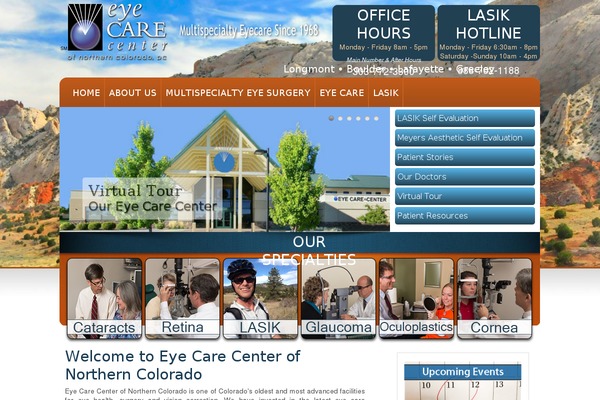 Eyecare theme site design template sample