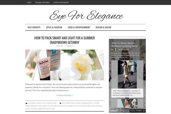 Fashionistas theme site design template sample