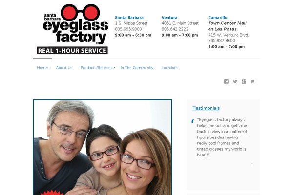 eyeglassfactory.com site used Semicolon