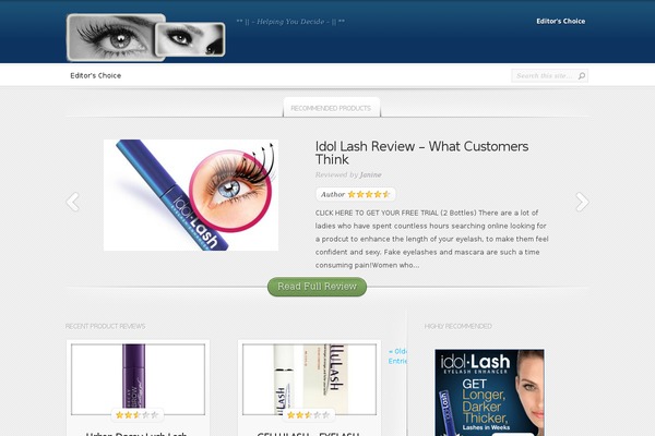 InReview theme site design template sample