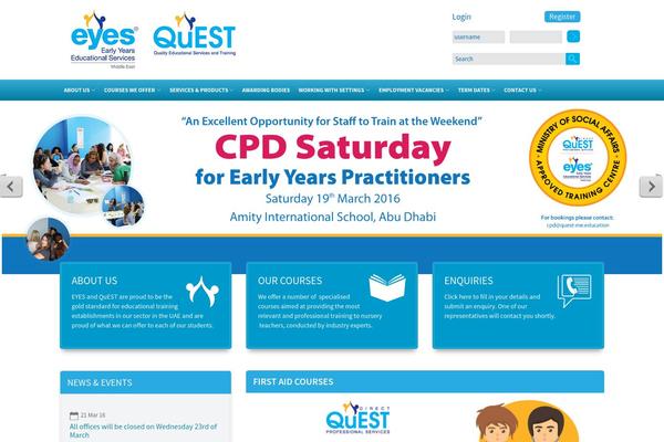 EDU theme site design template sample