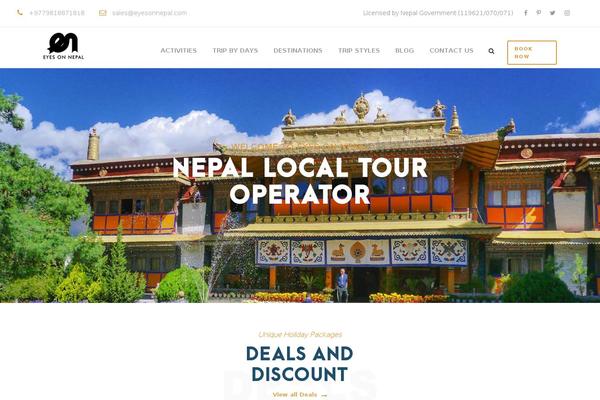 TravelTour theme site design template sample