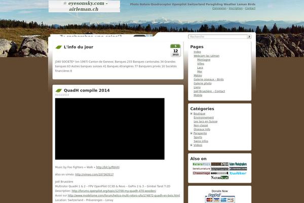 eyesonsky.com site used Grassland-fr