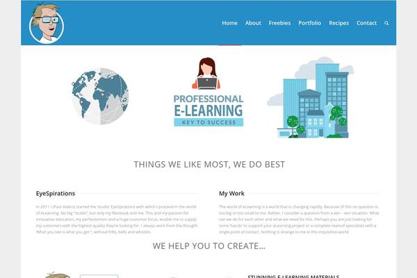 Enfold theme site design template sample