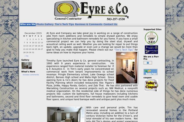 eyreandcompany.com site used Techozoic Fluid