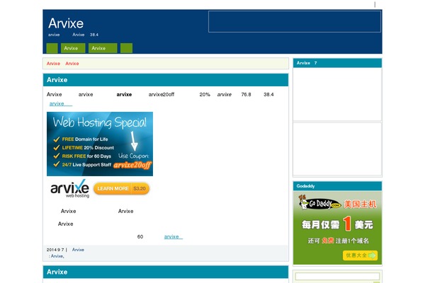 Blocks theme site design template sample