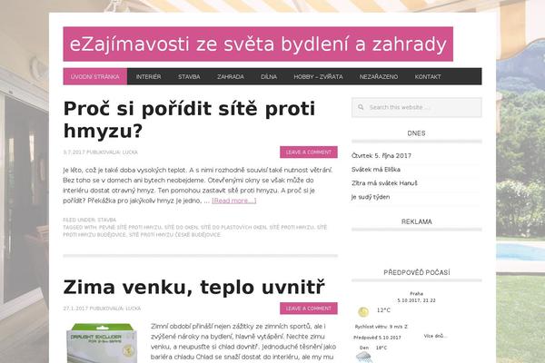Site using Kalendář / Calendar plugin