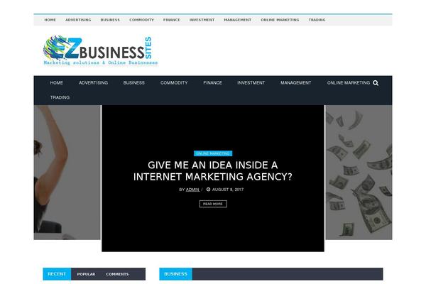 Gloria theme site design template sample
