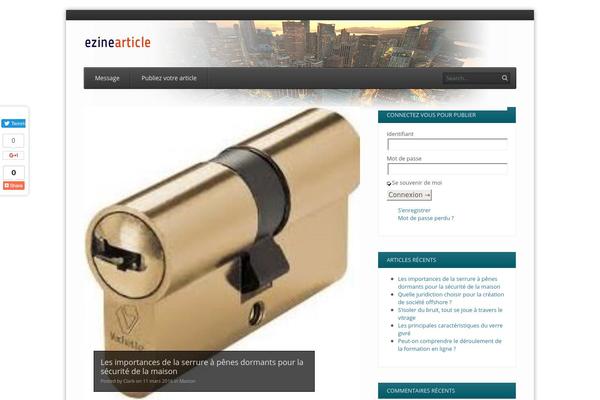 FlexiMag theme site design template sample