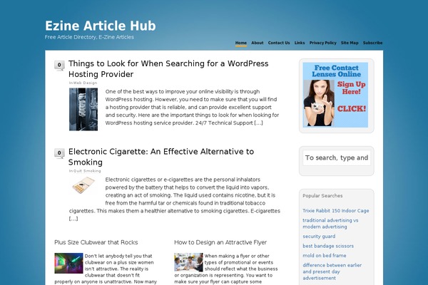 Thesis 1.6 theme site design template sample