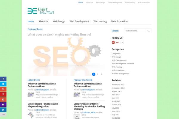 Trendy theme site design template sample