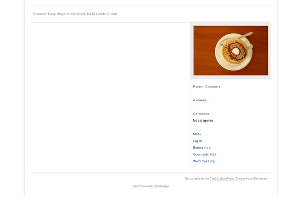 Thesis 1.8 theme site design template sample