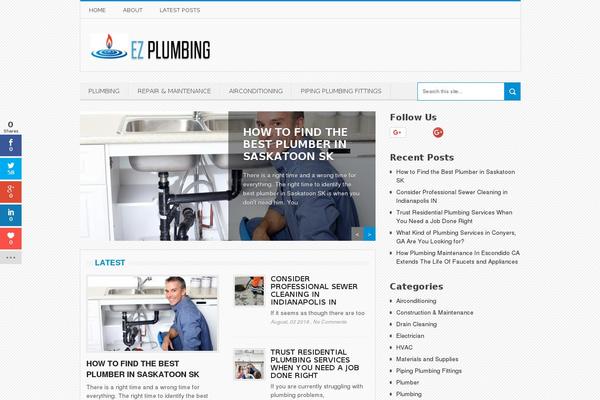 Site using Sociable plugin
