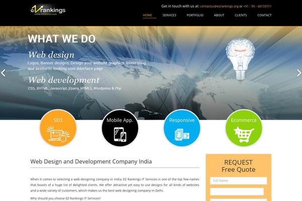 Twenty Thirteen theme site design template sample