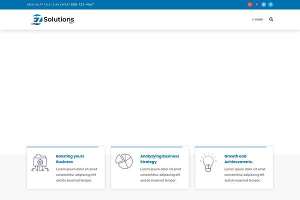 Consultix theme site design template sample