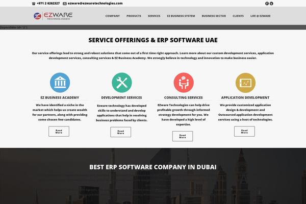 Jupiter theme site design template sample