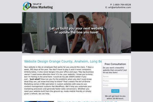 Orangecounty theme site design template sample