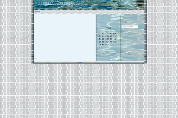 Pool theme site design template sample