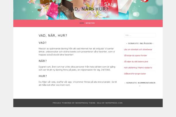 Sela theme site design template sample
