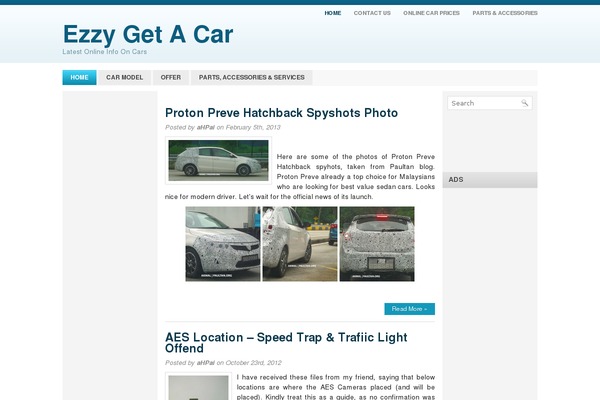 Blue News theme site design template sample