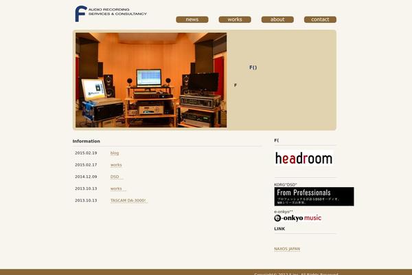 F theme site design template sample