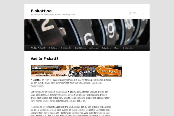 Twentyeleven-matti-svenska theme site design template sample