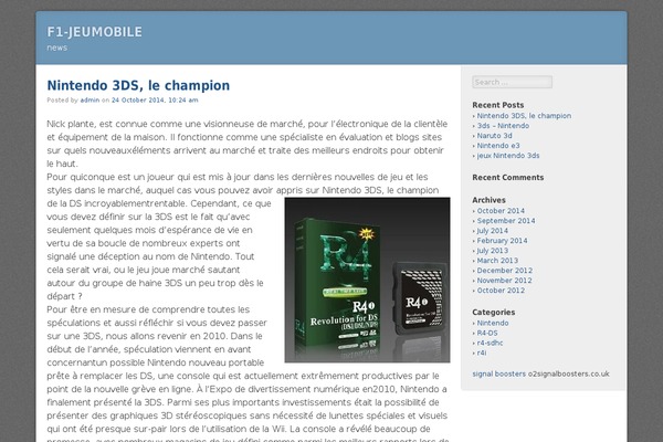F2 theme site design template sample
