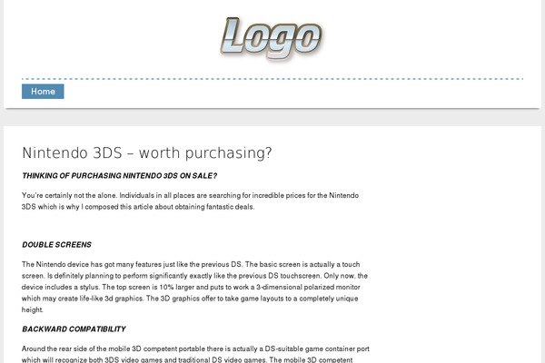 NewPro theme site design template sample