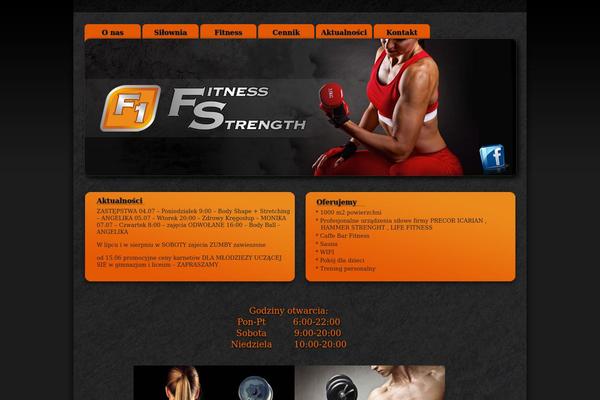 Fit theme site design template sample