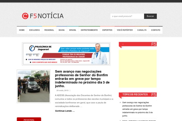 f5noticia.com site used Simple Catch