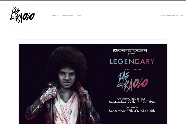 fabciraolo.com site used Fluxus-theme
