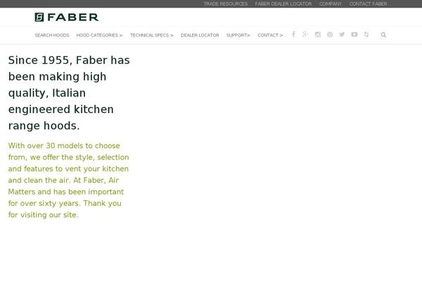 Faber theme site design template sample