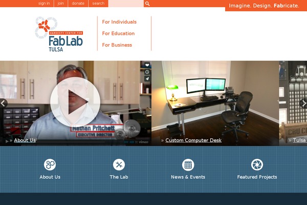 Fablab theme site design template sample