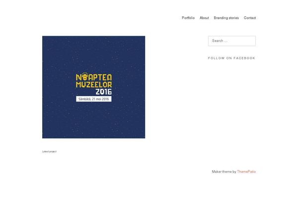 Maker theme site design template sample