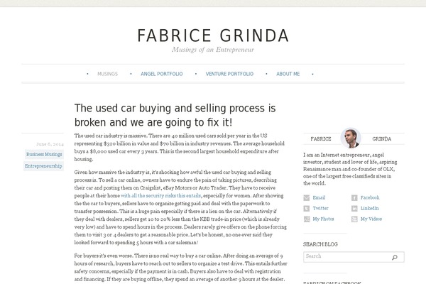 fabricegrinda.com site used Fg