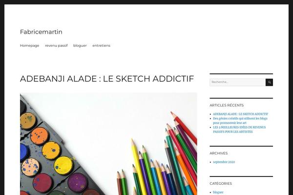 Twenty Sixteen theme site design template sample