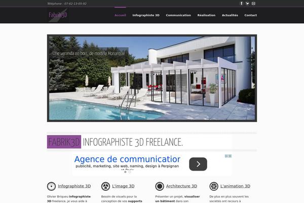 Daedra theme site design template sample