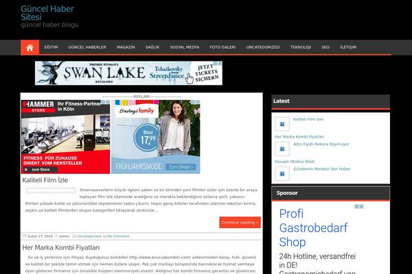 Magazine Style theme site design template sample