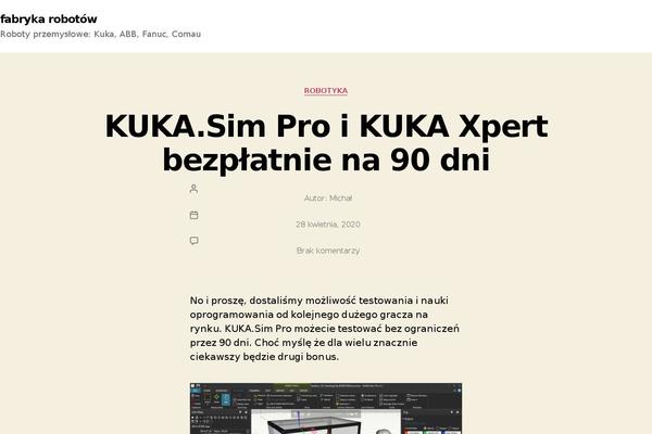 Twenty Twenty theme site design template sample