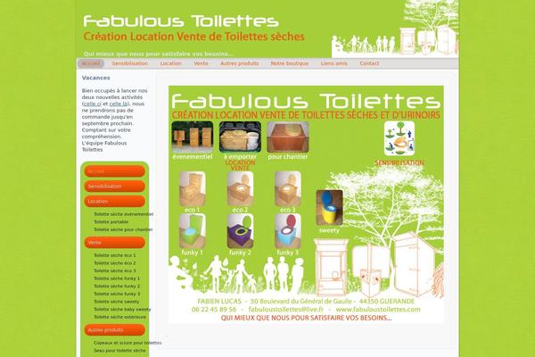 fabuloustoilettes.com site used Prout