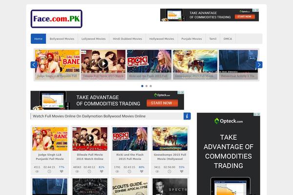 face theme websites examples