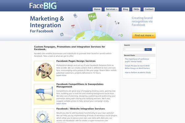 facebig.com site used Facebook