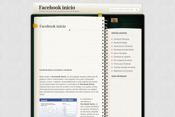 Diary theme site design template sample