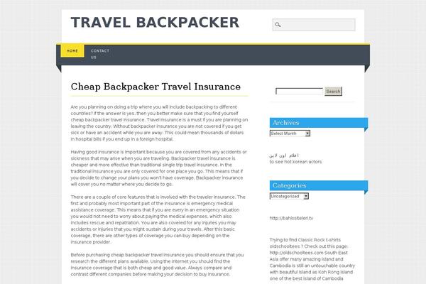Arb theme site design template sample