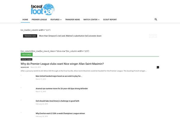 Newspaper theme site design template sample