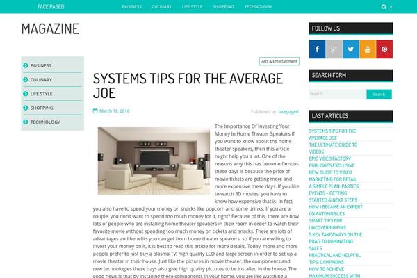 MaxFlat Core theme site design template sample