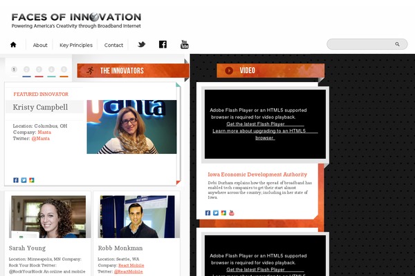 facesofinnovation.org site used Foi