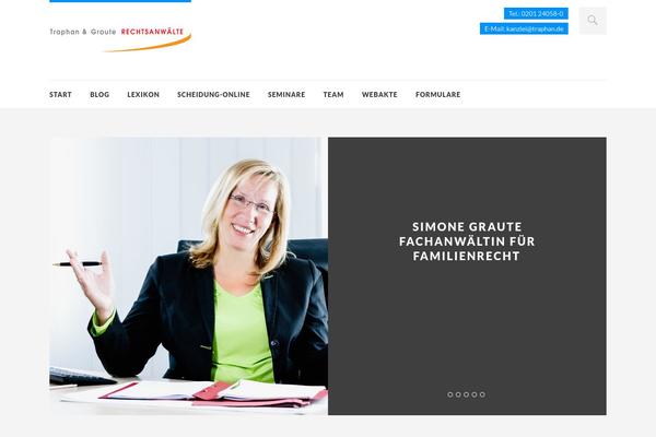 Site using Widgets on Pages plugin