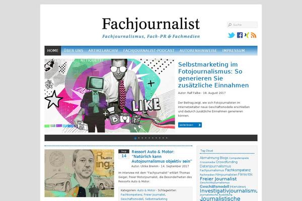Organic Magazine theme site design template sample